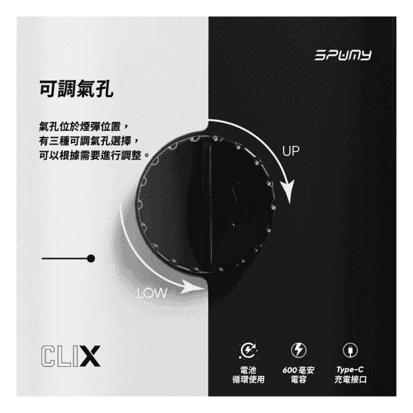 SPUMY Clix斯邦迷換彈拋棄式一次性7500口:圖片 4