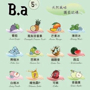 B.A 5代電子煙煙彈